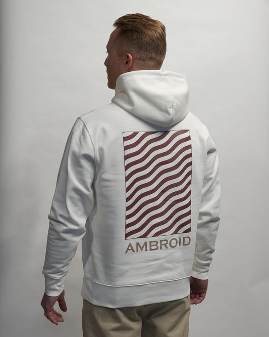 Hoodie Unisex Wave White