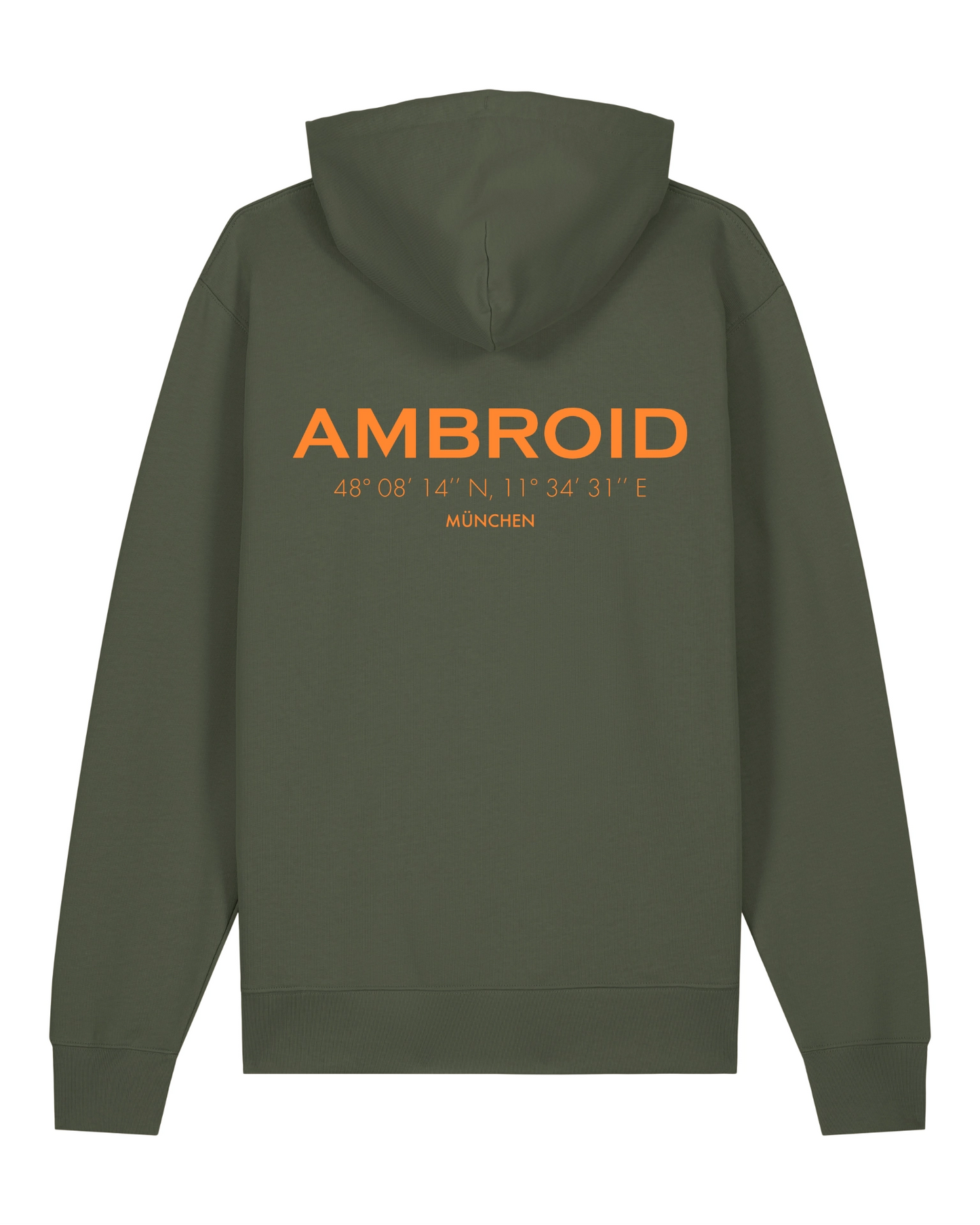 Hoodie Unisex München Olive / Printcolour selectable