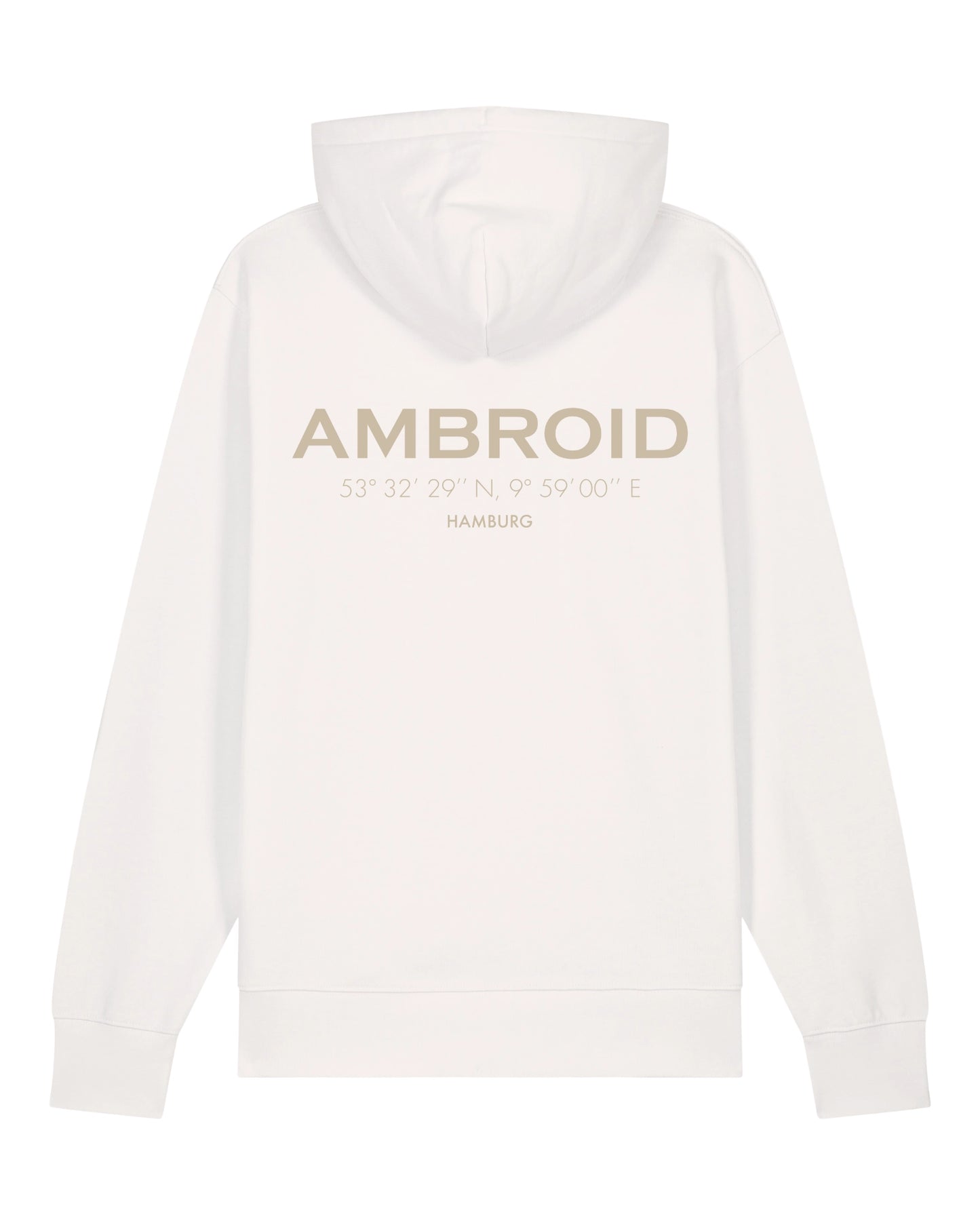 Hoodie Unisex Hamburg Off-White / Printcolour selectable