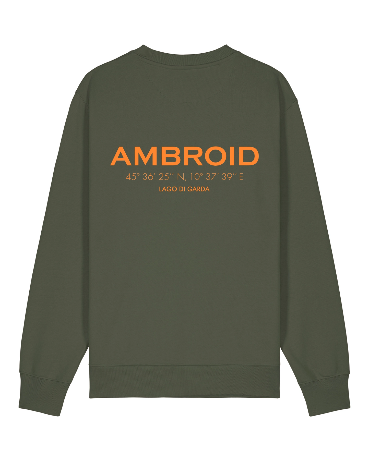 Sweatshirt Unisex Lago di Garda Olive / Printcolour selectable