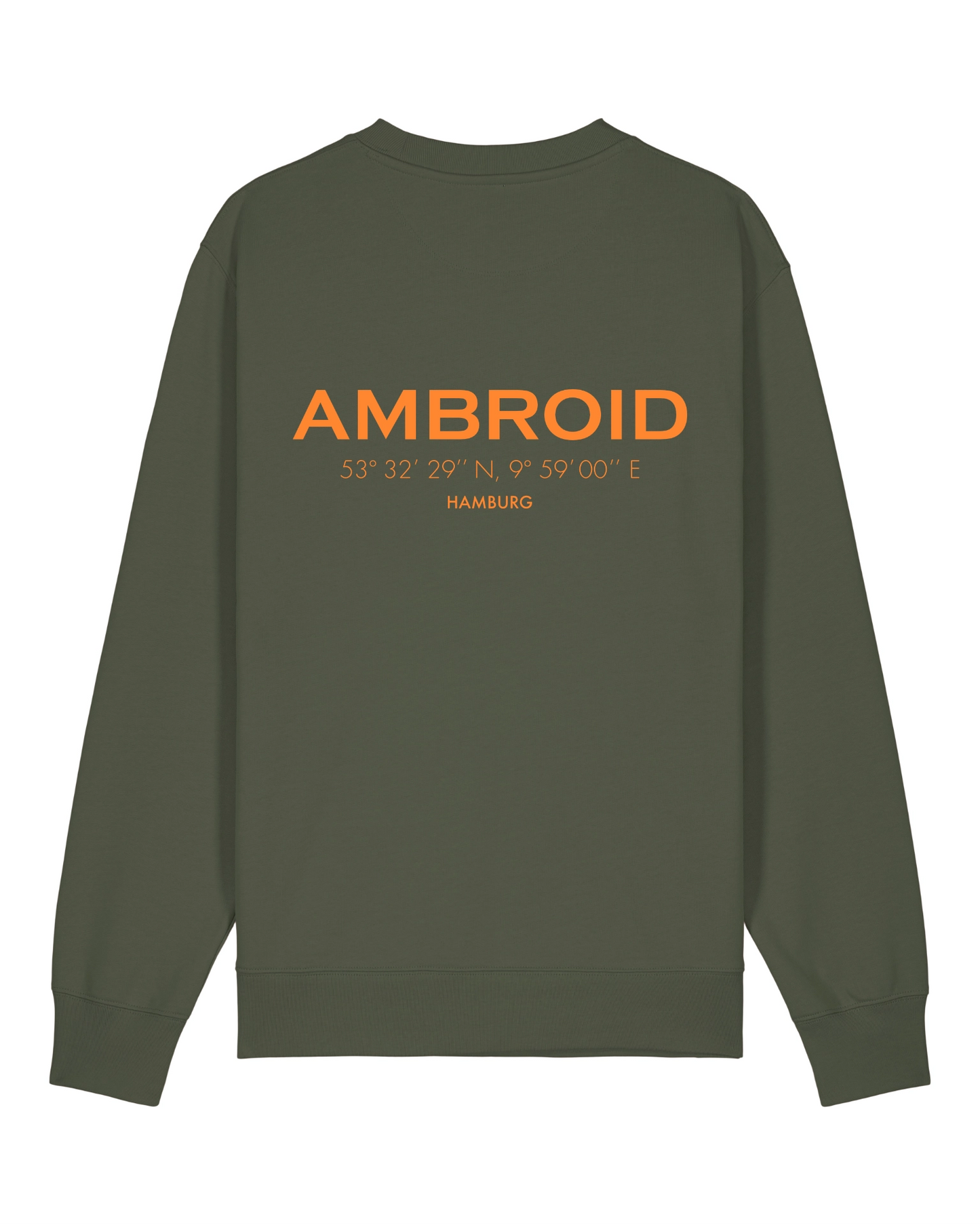 Sweatshirt Unisex Hamburg Olive / Printcolour selectable