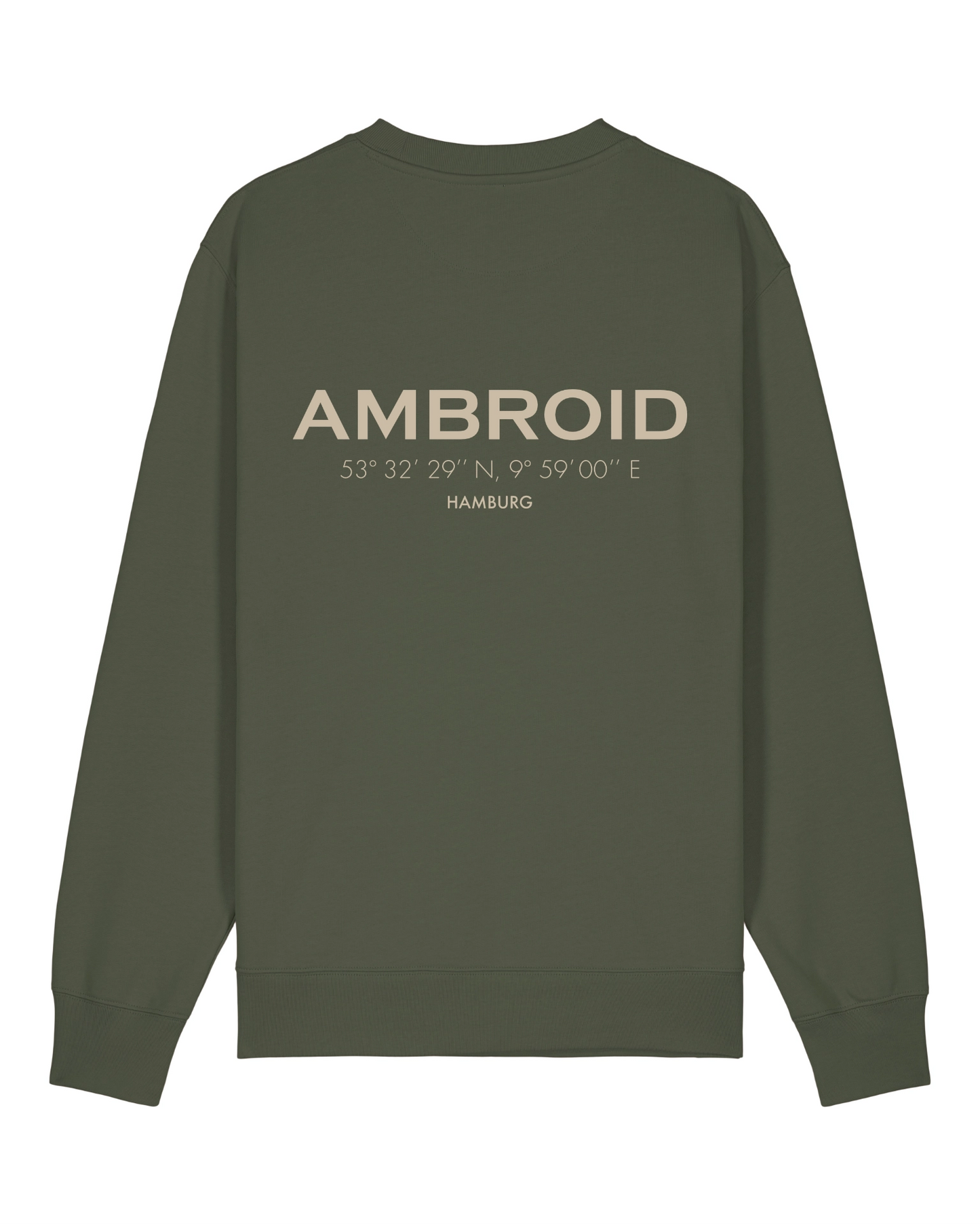 Sweatshirt Unisex Hamburg Olive / Printcolour selectable