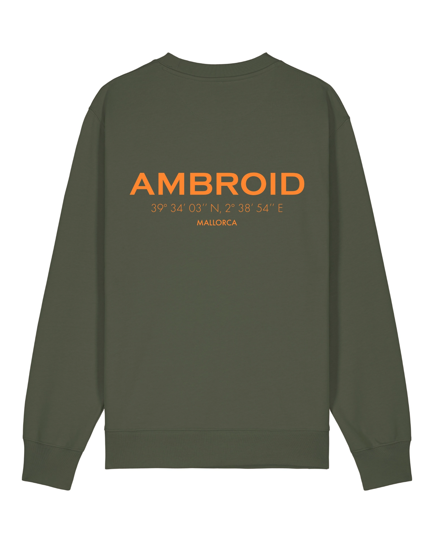 Sweatshirt Unisex Mallorca Olive / Printcolour selectable