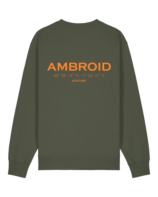 Sweatshirt Unisex München Olive / Printcolour selectable