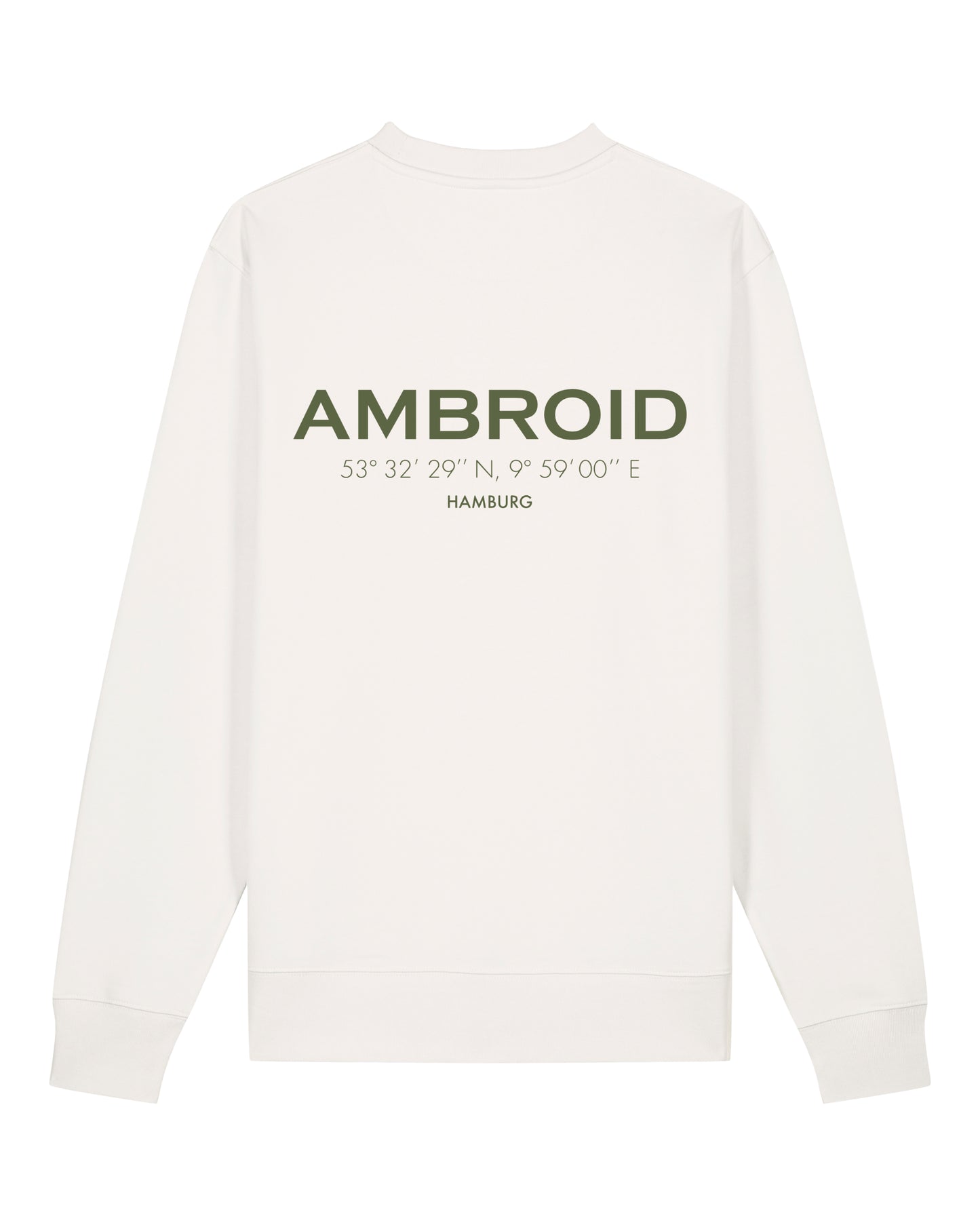 Sweatshirt Unisex Hamburg Off-White / Printcolour selectable