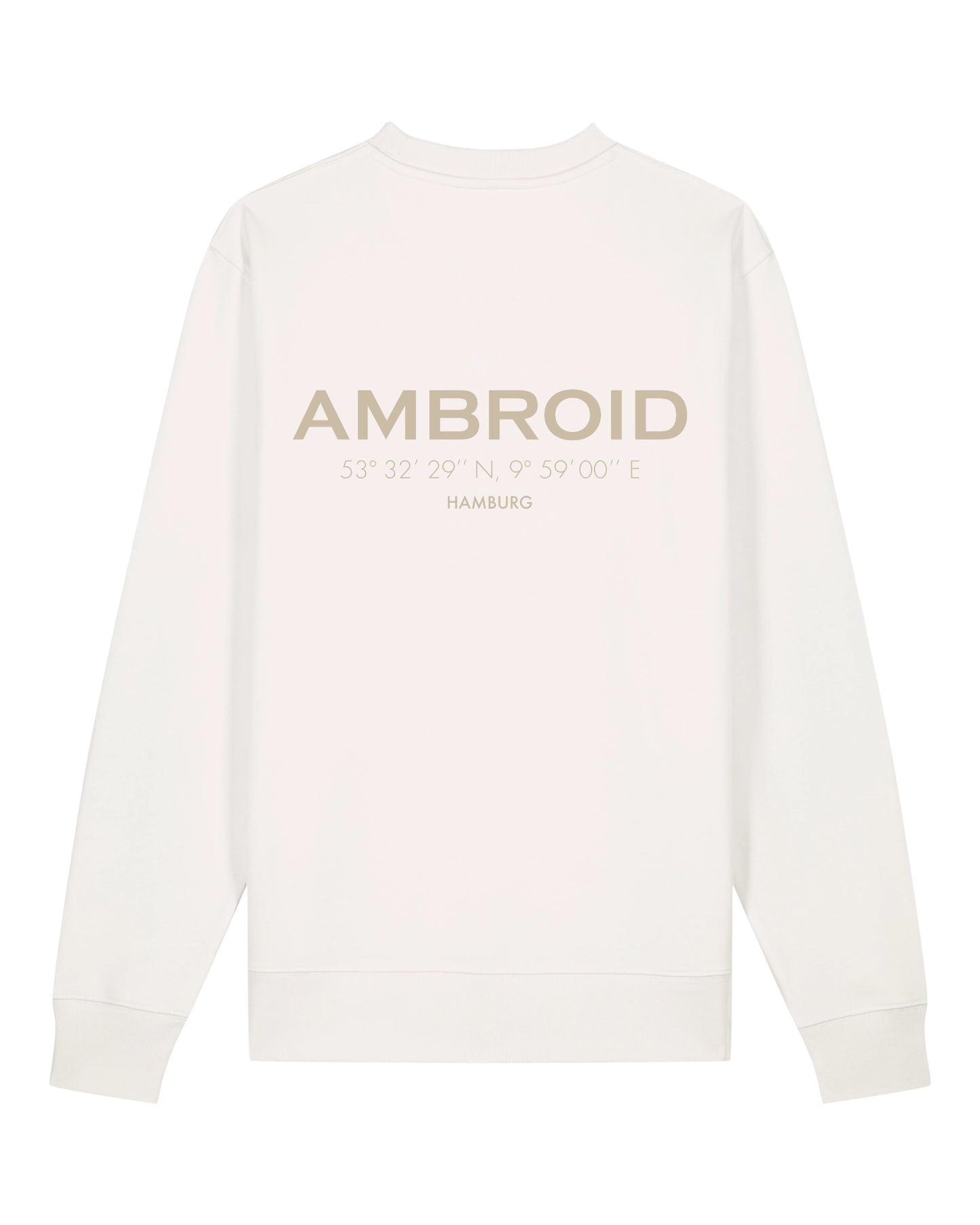 Sweatshirt Unisex Hamburg Off-White / Printcolour selectable