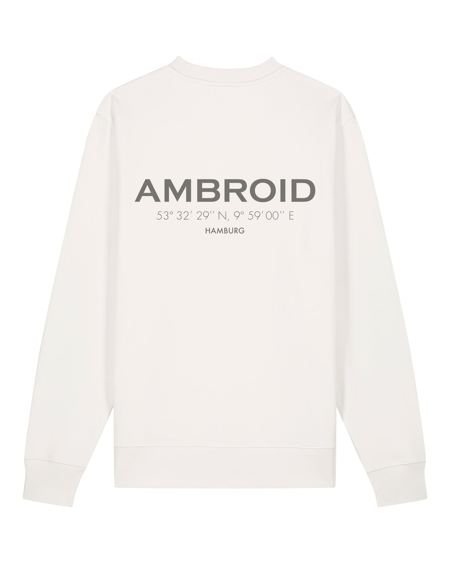 Sweatshirt Unisex Hamburg Off-White / Printcolour selectable