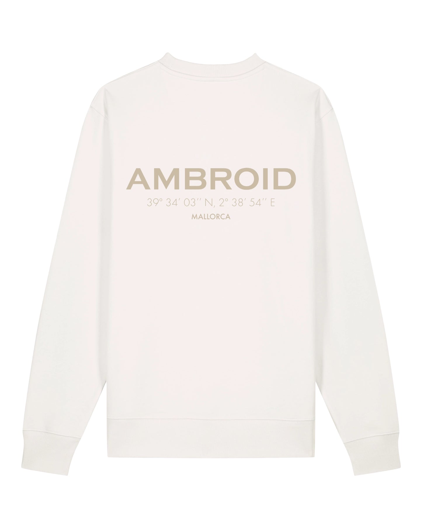 Sweatshirt Unisex Mallorca Off-White / Printcolour selectable